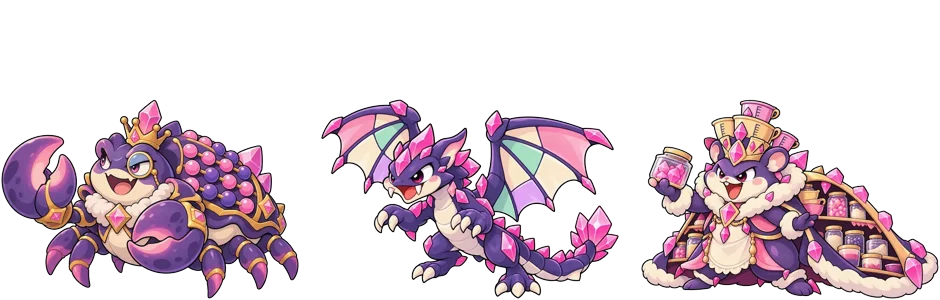 Three MonQuest bosses: Count Clatterclaw, Fractionfang Wyvern and Storehouse Queen